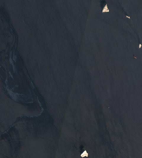 Sentinel-2 crop of Traffic separation scheme at 26.45°N 56.48°E, captured 29 Sept 2026